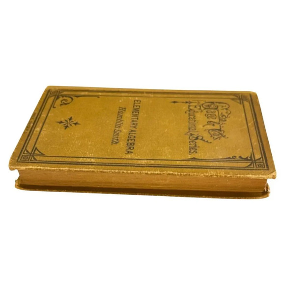 Elementary Algebra J Hamblin Smith Book HC Gage Text 1877 8th Print Canada - Picture 14 of 16